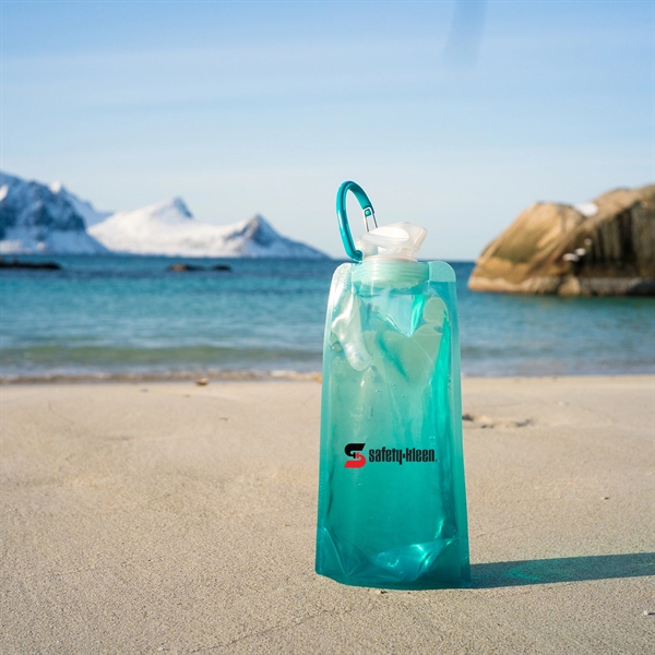 The 1 Liter Vapur Eclipse Series is a foldable hydration bottle.... from ASI 46170 Compass Industries Inc