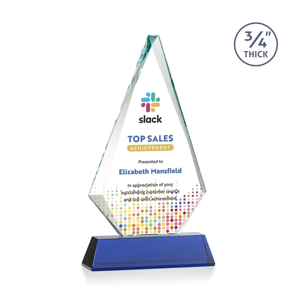 Starfire triangle top award on a tall tapered Optical Base.... from ASI 84592 St Regis Group / St Regis