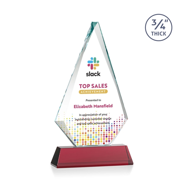 Starfire triangle top award on a tall tapered Optical Base.... from ASI 84592 St Regis Group / St Regis