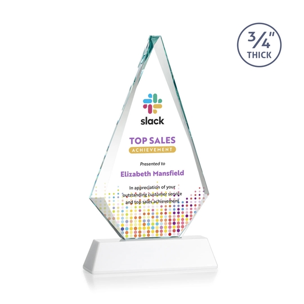 Starfire triangle top award on a tall tapered Optical Base.... from ASI 84592 St Regis Group / St Regis