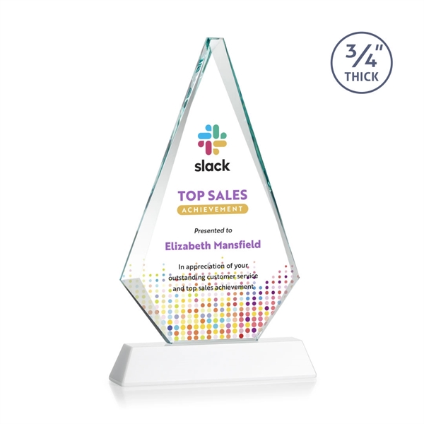 Starfire triangle top award on a tall tapered Optical Base.... from ASI 84592 St Regis Group / St Regis