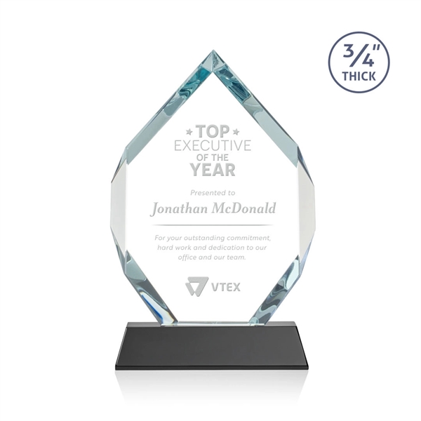 Starfire diamond shape award on a tall tapered Optical Base.... from ASI 84592 St Regis Group / St Regis