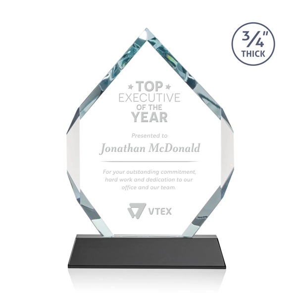 Starfire diamond shape award on a tall tapered Optical Base.... from ASI 84592 St Regis Group / St Regis