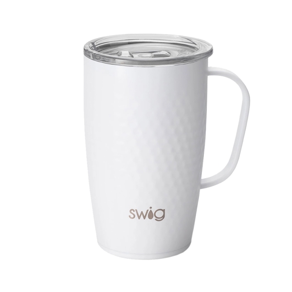 18 oz. travel mug with dimpled golf ball design.... from ASI 61005 Hirsch Gift Inc