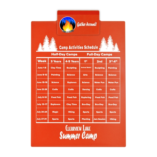 Our most popular clipboard, this letter size accessory holds an 8... from ASI 55990 Garyline