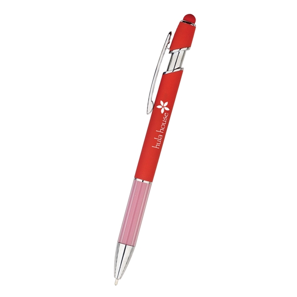 Plunger-action Nolan stylus pen for writing down reminders, notes, and jotting... from ASI 61125 Hit Promotional Products / Hit®