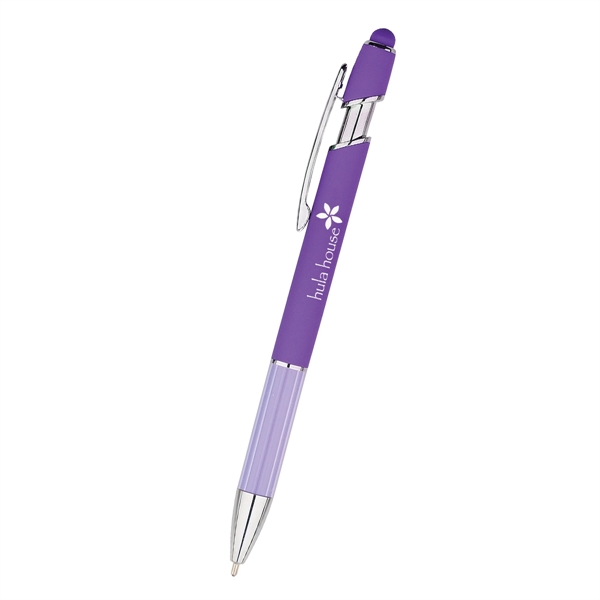 Plunger-action Nolan stylus pen for writing down reminders, notes, and jotting... from ASI 61125 Hit Promotional Products / Hit®