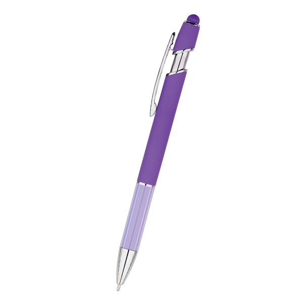 Plunger-action Nolan stylus pen for writing down reminders, notes, and jotting... from ASI 61125 Hit Promotional Products / Hit®