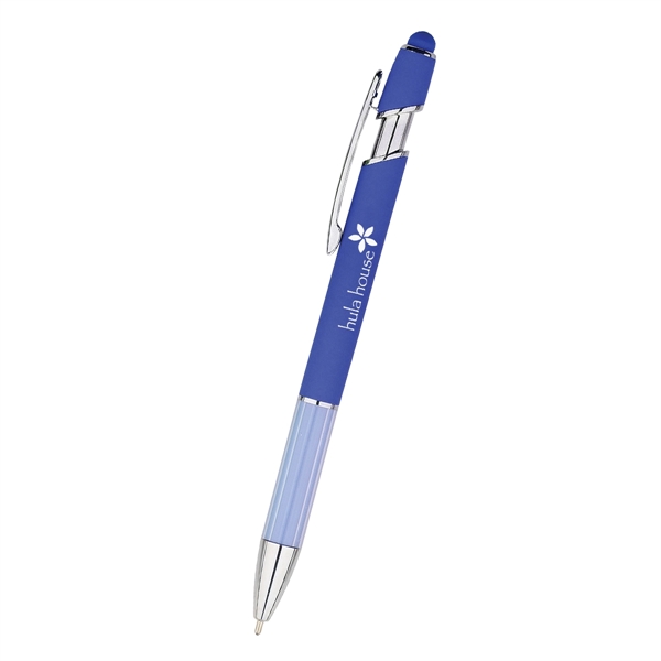 Plunger-action Nolan stylus pen for writing down reminders, notes, and jotting... from ASI 61125 Hit Promotional Products / Hit®