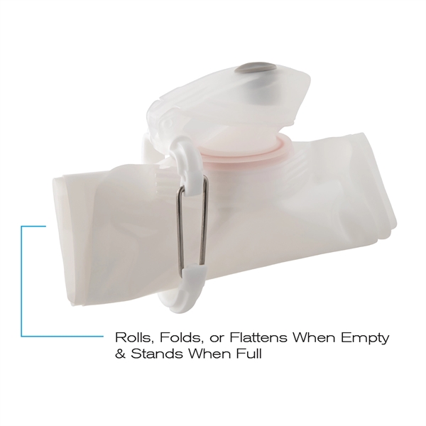 The 1 Liter Vapur Solids Series is a foldable hydration bottle.... from ASI 46170 Compass Industries Inc