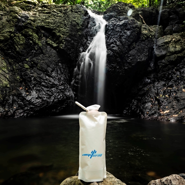 The 1 Liter Vapur Solids Series is a foldable hydration bottle.... from ASI 46170 Compass Industries Inc