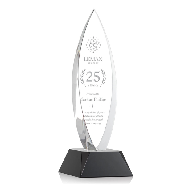 The Birchwood is a brilliant teardrop-shaped optical crystal award... from ASI 84592 St Regis Group / St Regis