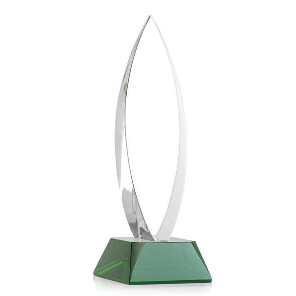 The Birchwood is a brilliant teardrop-shaped optical crystal award... from ASI 84592 St Regis Group / St Regis
