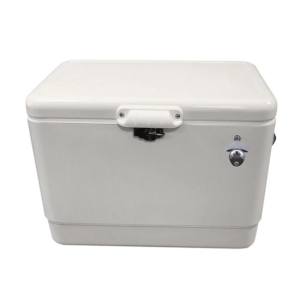Insulated cooler with lock closure; holds up to 80 cans.... from ASI 76730 Peerless Umbrella Co Inc / Threads By Peerless