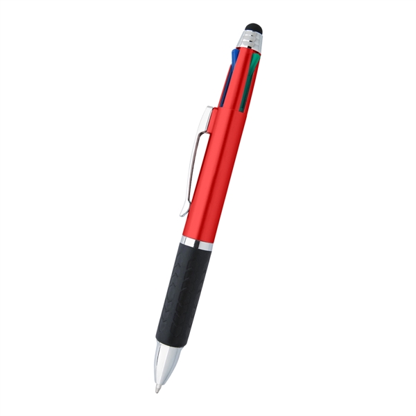 4 in 1 pen with stylus has 4 Ink colors and... from ASI 61125 Hit Promotional Products / Hit®