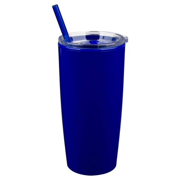 22 oz. tumbler with double wall insulation, acrylic slider lid and... from ASI 99030 Zipline / Zipline®