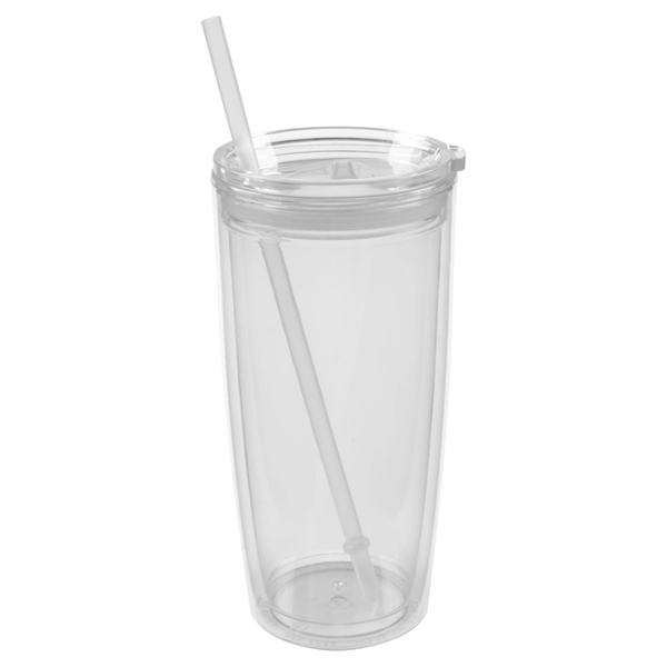 22 oz. tumbler with double wall insulation, acrylic slider lid and... from ASI 99030 Zipline / Zipline®
