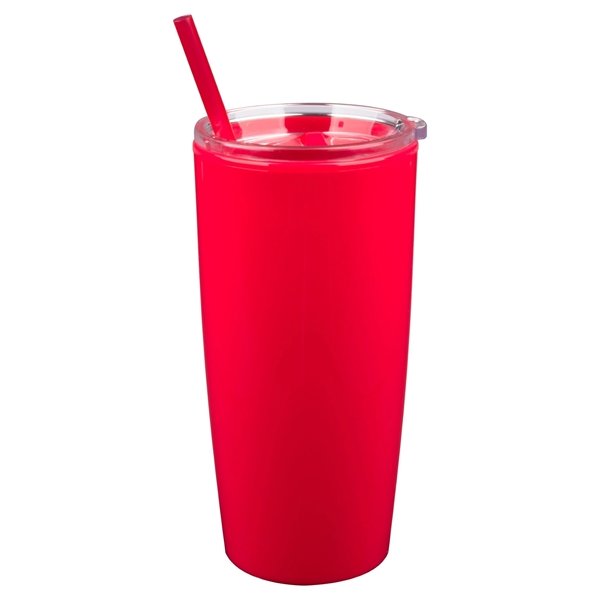 22 oz. tumbler with double wall insulation, acrylic slider lid and... from ASI 99030 Zipline / Zipline®