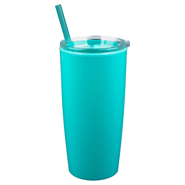 22 oz. tumbler with double wall insulation, acrylic slider lid and... from ASI 99030 Zipline / Zipline®