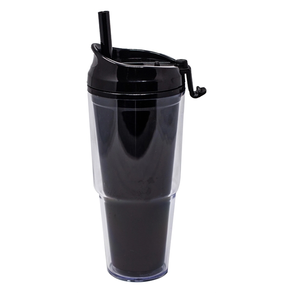 Dual tumbler with straw and flip top, 22 oz.... from ASI 99030 Zipline