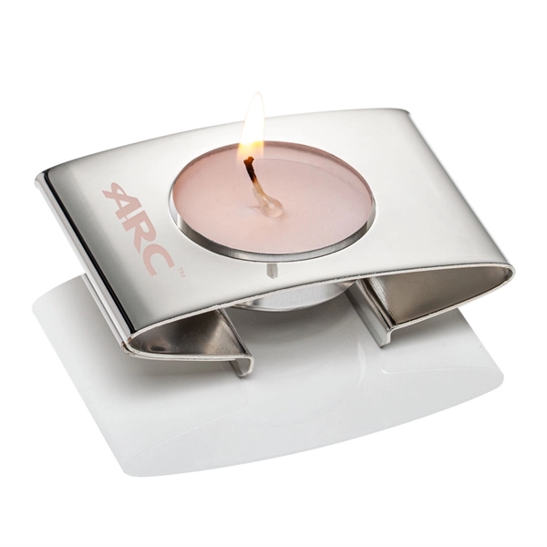 A charming chrome polished Tea Light Holder is a great way... from ASI 84592 St Regis Group