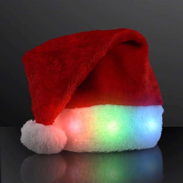 LED Santa Deluxe Light Up Christmas Hat; Blank Pricing... from ASI 34194 ALightPromos