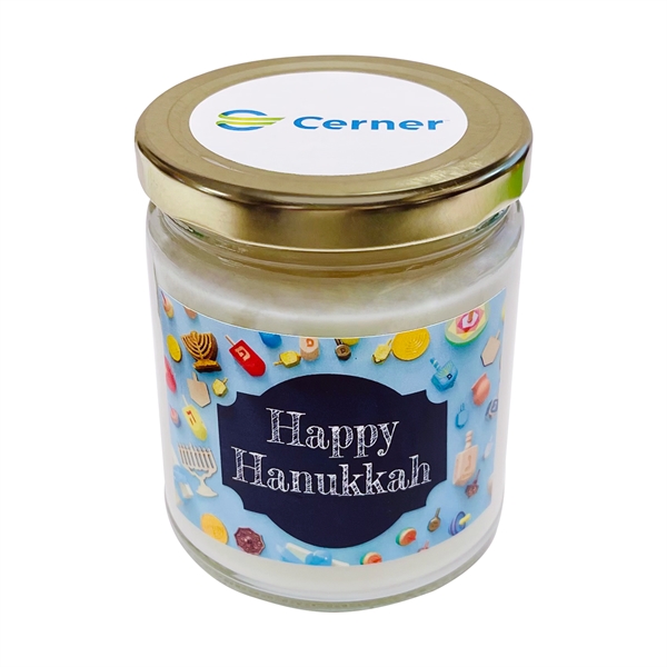 9 oz. Happy Hanukkah Soy Candle... from ASI 58295 Groline