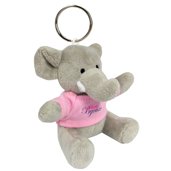 Mini elephant plush key chain measuring 3 1/2" with eight popular... from ASI 61125 Hit Promotional Products / Hit®