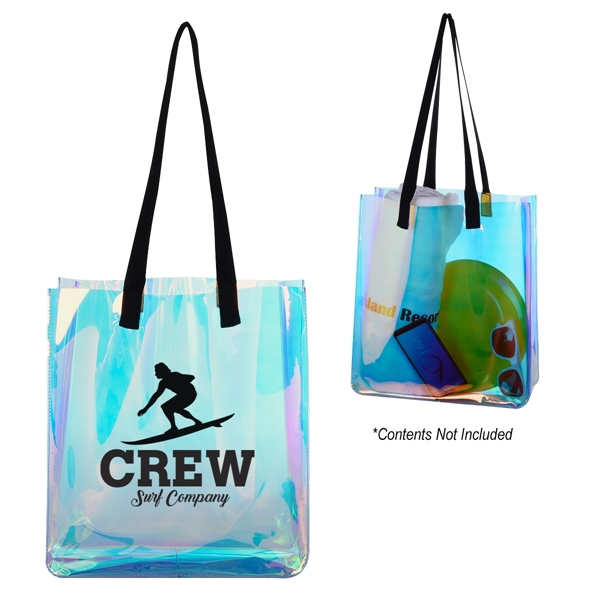 Tote bag made of iridescent PVC material with 26" handles and... from ASI 61125 Hit Promotional Products / Hit®