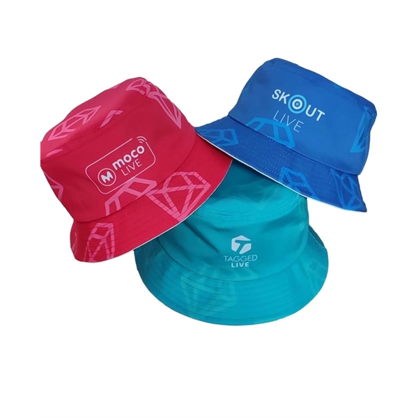 Bucket hat comes with 4 sizes with full color imprint all... from ASI 72657 Active Life Promo / Active Life