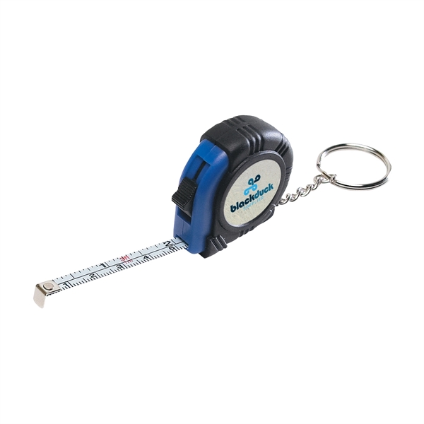 Rubber tape measure key tag, 39" retractable steel tape.... from ASI 61125 Hit Promotional Products / Hit®