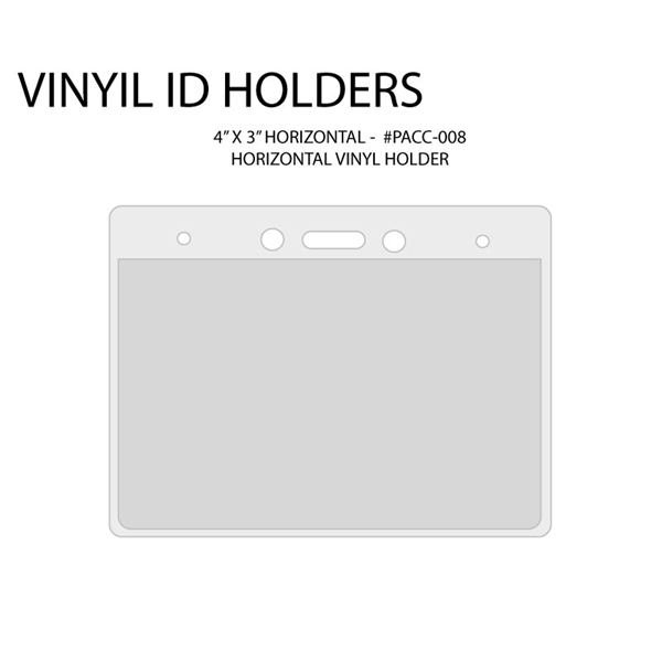 Clear Vinyl I.D. Holders accommodate cards of horizontal and vertical orientations.... from ASI 64635 KEY-BAK Promotional Products