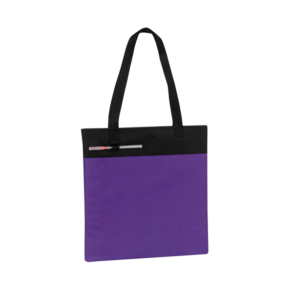 Two tone tote bag with long shoulder straps made from 600... from ASI 34800 Alstar Creations