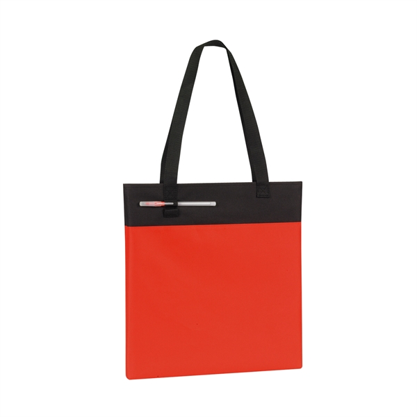 Two tone tote bag with long shoulder straps made from 600... from ASI 34800 Alstar Creations