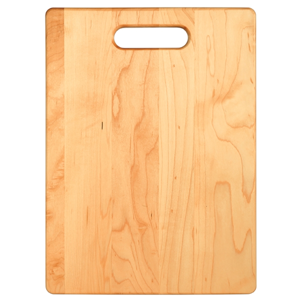 Natural maple rectangular cutting board with handle that's available in multiple... from ASI 99030 Zipline