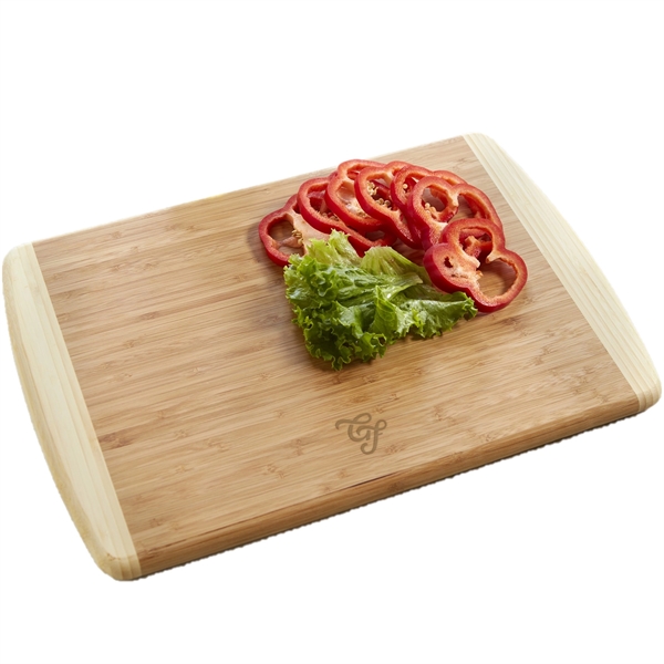 Two-tone bamboo cutting board with rectangular shape.... from ASI 99030 Zipline
