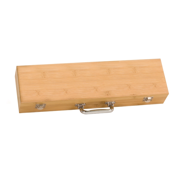 Eco-friendly bamboo BBQ gift set.... from ASI 99030 Zipline / Zipline®
