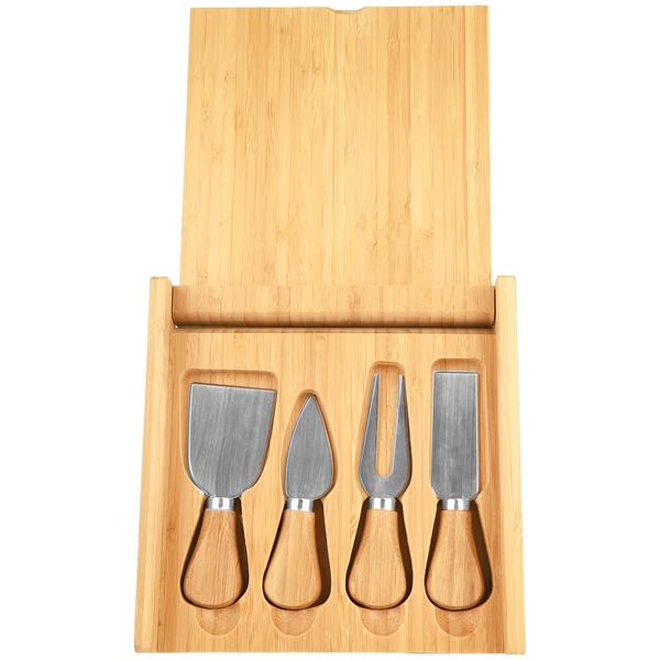 Delight Bamboo Cheese Set with 4 Tools.... from ASI 99030 Zipline