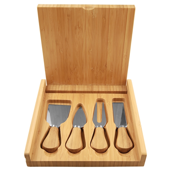 Delight Bamboo Cheese Set with 4 Tools.... from ASI 99030 Zipline