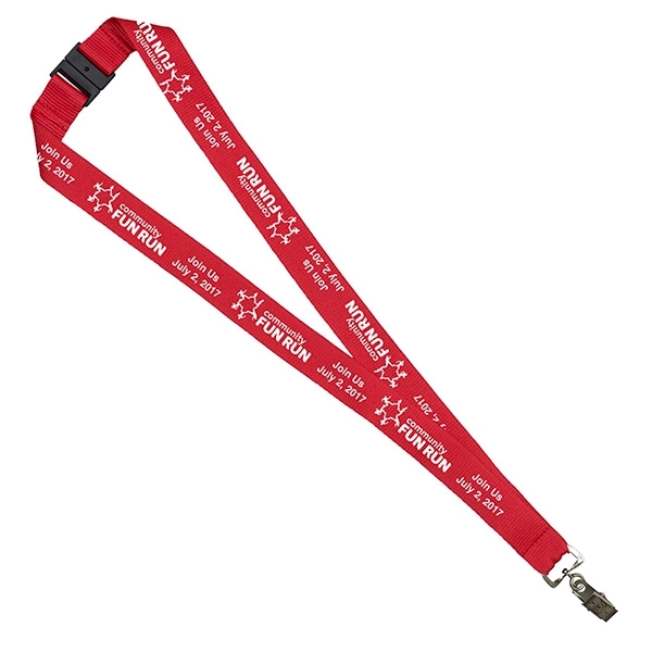 18" x 1" lanyard with breakaway release and silkscreen imprinting.... from ASI 62660 Innovation Line