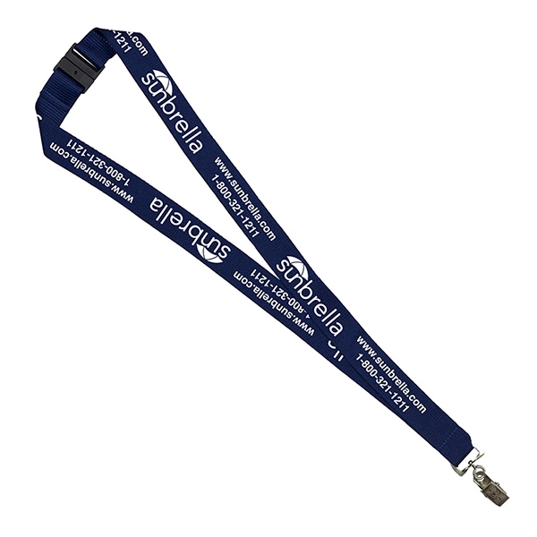 18" x 1" lanyard with breakaway release and silkscreen imprinting.... from ASI 62660 Innovation Line