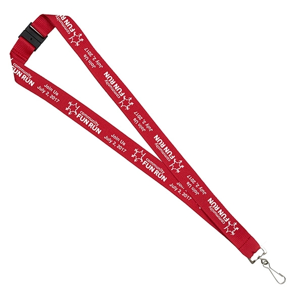 18" x 1" lanyard with breakaway release and silkscreen imprinting.... from ASI 62660 Innovation Line
