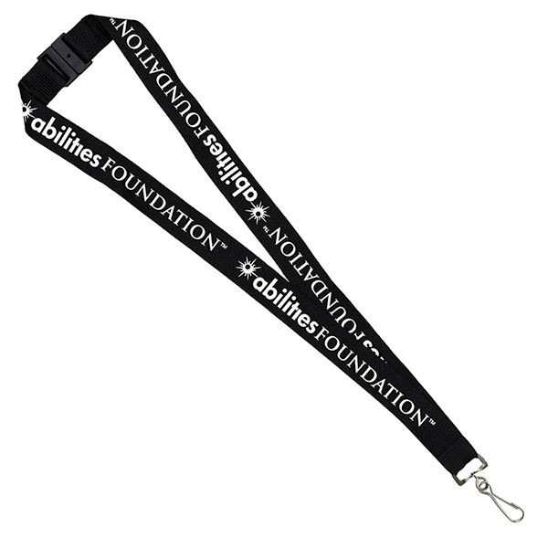 18" x 1" lanyard with breakaway release and silkscreen imprinting.... from ASI 62660 Innovation Line