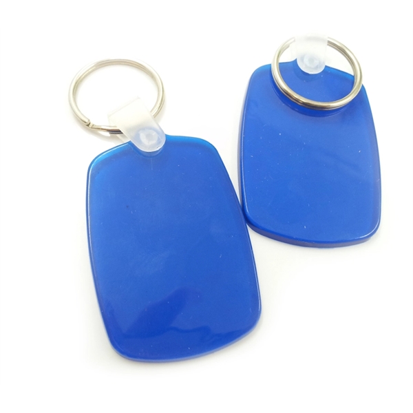 Oval shaped soft PVC keychain with split keyring plus 1c1p silkscreen... from ASI 37218 Athena Promo (tm)