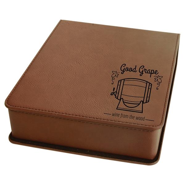 Three piece wine tool set inside a leatherette case; tools include... from ASI 99030 Zipline / Zipline®