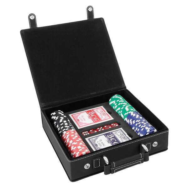 Poker set with 100 chips, 2 decks of cards, 5 dice... from ASI 99030 Zipline / Zipline®
