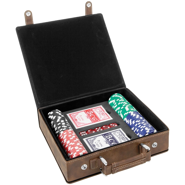 Poker set with 100 chips, 2 decks of cards, 5 dice... from ASI 99030 Zipline / Zipline®
