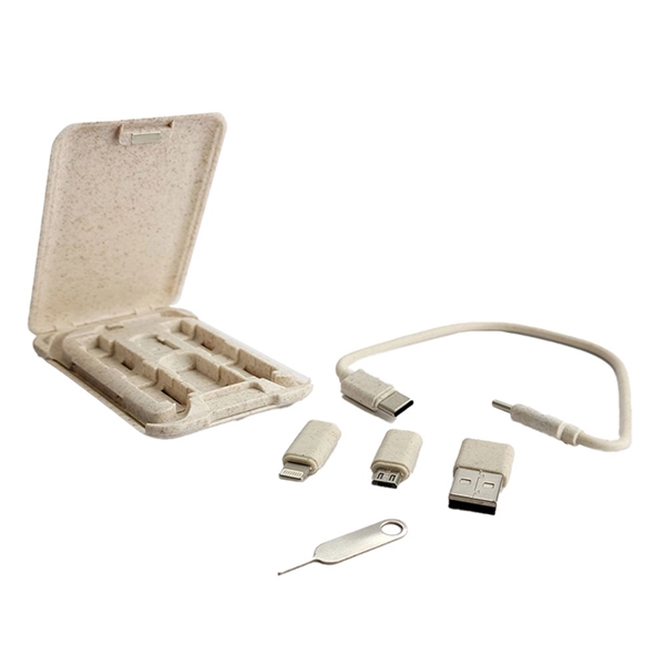 Eco-Friendly Charging Cable Kit  - Type-C to Type-C Cable... from ASI 63776 KTI Networks Inc / KTI Promo