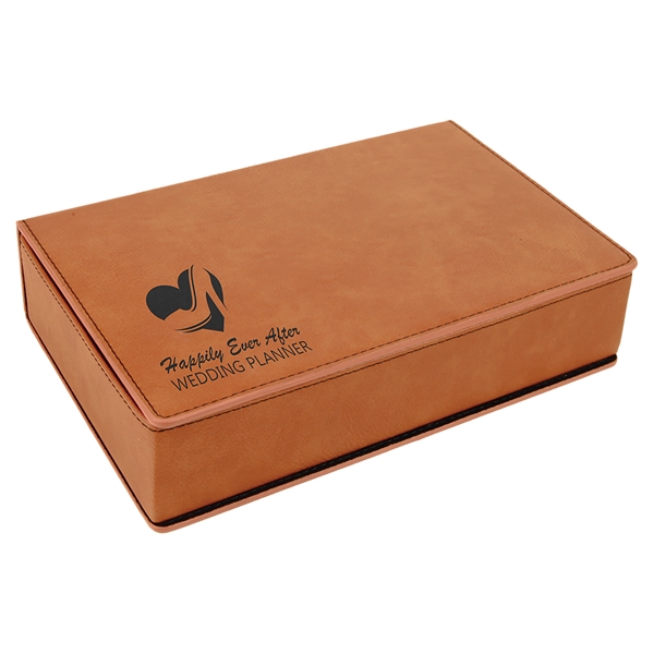 Gift box set with 6 oz. leatherette stainless steel flask, 2... from ASI 99030 Zipline / Zipline®