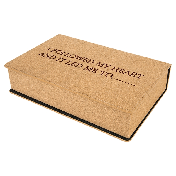 Gift box set with 6 oz. leatherette stainless steel flask, 2... from ASI 99030 Zipline / Zipline®